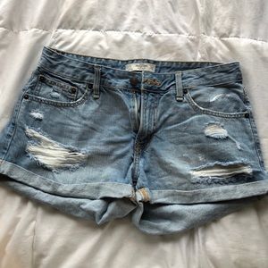 Abercrombie & Fitch light wash jean shorts